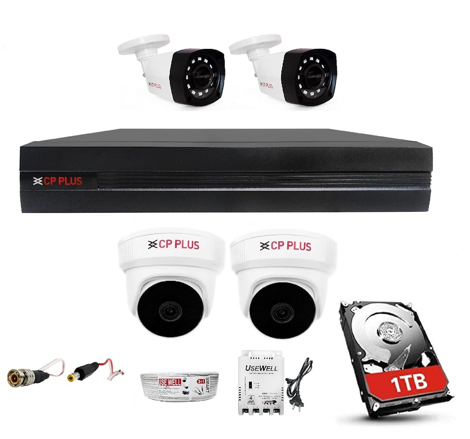 4 Channel HD DVR CCTV Package for Small Homes in Delhi