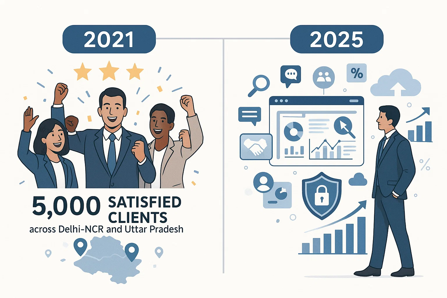 Tecnofacts team celebrating future growth